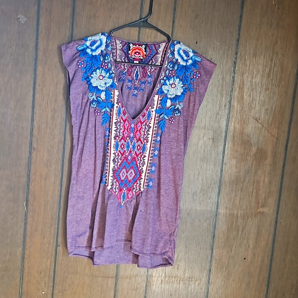 Johnny Was shirt sz M